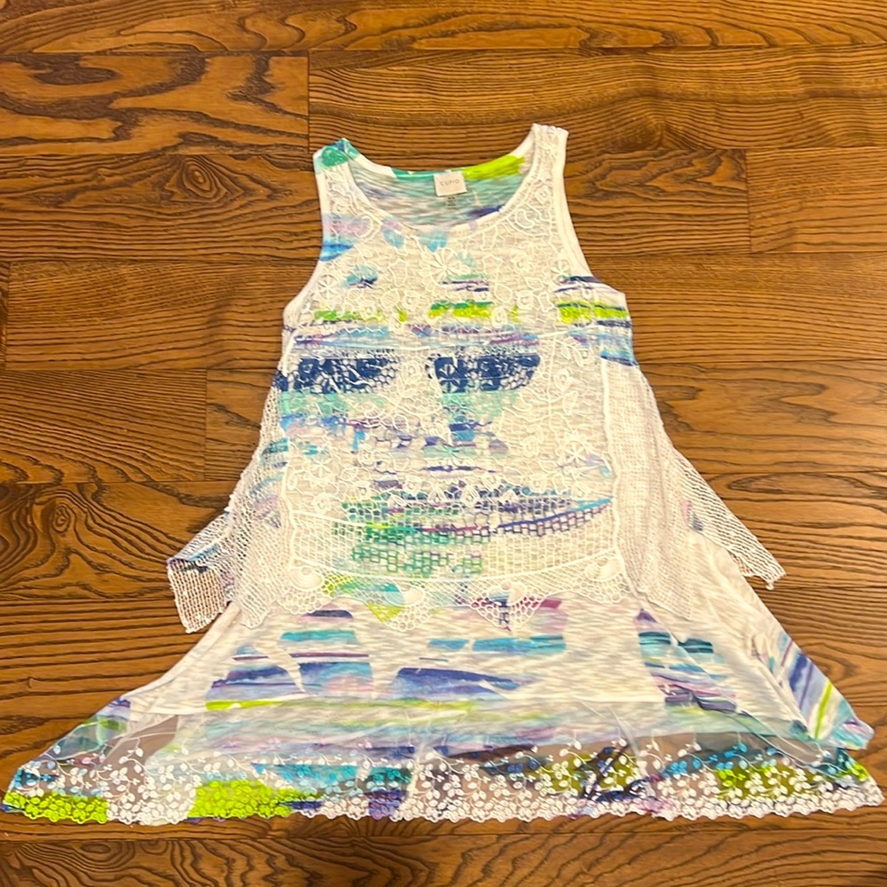 Cupio Unique Layered Tunic Tank